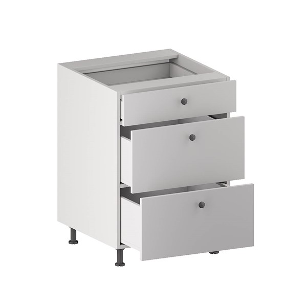Base Cabinet (3 Drawers (1 Small + 2 Equal)) for kitchen